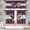 Independence Vintage Stars, variant on 4th of July Kitchen Curtains Vintage Stars Window Curtains Valance and Tier Set 36 Inch, Patriotic Independence Day Rod Pocket Short Tier Curtain for Room, Rustic Small Cafe Kitchen Decor