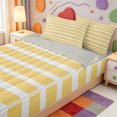 thumbnail image 3 of Erosebridal Mid-Century Lines Zipper Queen Comforter Set with Fitted Sheet and 2 Pillowcases,Linear Geometric Zipper Bedding Set,Light Gray Reversible,4-Piece, 3 of 7