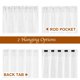thumbnail image 4 of Cortinas Nicetown de lino blanco transparente, 213 cm de largo, juego de 2, 4 of 8