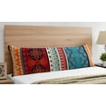 thumbnail image 5 of Sweet Jojo Designs Boho Red Blue Orange Body Pillow Cover Case 54x20 (Pillow Not Included), 5 of 5