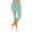 Mint Green women high waisted capri leggings a1, variant on Cagogo Women's High Waisted Capri Leggings Quick Dry Sporty Workout Active Slim Fit Yoga Running Cycling Gym Lounge Shorts Trousers, Black XL