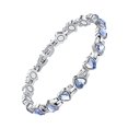 thumbnail image 1 of Adjustable Heart Shaped Bracelet Alloy Natural Gemstone Stylish Functional Skin-Friendly Sustainable Secure Fit for Everyday Wear Joint Health Support, 1 of 5