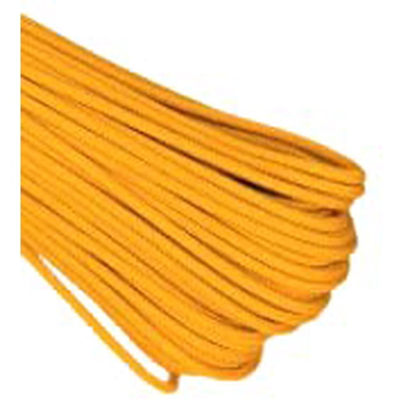 Atwood Paracord - 100' x 3/32" Tactical Cord 4 Nylon Strand Core 275 Test Weight 275lbs (Air Force Gold)