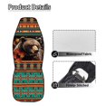 thumbnail image 5 of Yuyamidu Southwest Aztec Bear Car Seat Covers for Front Seats Gemoetric Auto Seat Covers Front Seats Set Driver Seat Cover for SUVs, Van, Sedans, Trucks, 5 of 7