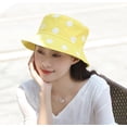 thumbnail image 5 of Flower Reversible Bucket Hat Summer Beach Travel Fisherman Cap Beach Wide Brim Sun Hat for Women Men, 5 of 7