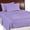 Purple, variant on Collections Etc Bed Tite Soft Microfiber Sheet Set - Includes Flat Sheet, Fitted Sheet, and 2 Pillow Cases, Rose, Queen
