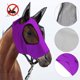 thumbnail image 5 of Montar 3D Protector facial Anti-insectos Control de plagas Ojos Protección de oídos Malla Escudo Blindaje Poliamida elástica Decoración Suministros para mascotas Púrpura Kearding PT000577-04B, 5 of 7