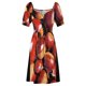 thumbnail image 4 of Vestido de manga corta con pila castaña vestido de verano para mujer vestido de noche 2025 vestidos de verano para mujer, 4 of 6