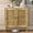 Storage-2 door, variant on RoyalCraft Storage Cabinet with 2 Basket Weave Wooden Doors, Coffee Bar Cabinet with Adjustable Shelves, Vintage Buffet Sideboard for Living Room, Hallway, Entryway, Dining Room, Natural Wood Color