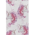 thumbnail image 4 of Coolnut Window Curtain Panels Unicorn with Leaves Grommet Top Room Darkening Thermal Insulated Blackout Window Treatment Drapes 2 Panels W55 x L84 In, 4 of 5