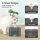 thumbnail image 5 of Fuente de agua para mascotas, fuente de agua para gatos, bajo nivel de ruido, ajustable, con forma de flor y luz LED. Dispensador para perros., 5 of 5