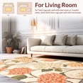 thumbnail image 2 of ODIKA 8' x 10' Machine Washable Non-Slip Area Rug, Floral Hydrangea High Traffic Rug, Beige, 225241, 2 of 7