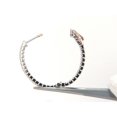 thumbnail image 4 of 1.33ct natural round diamonds elongated inside out hoop earrings snap, 4 of 6