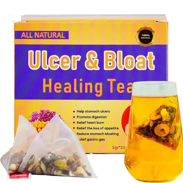 100 Natural and Organic Ulcer and Bloat Healing Tea 20 Tea Bags