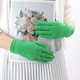 thumbnail image 4 of Guantes sólidos para mujer, manoplas de protección solar elásticas ceremoniales, guantes de conducción con protección solar a prueba de rayos UV para mujer, guantes blancos y negros, 4 of 4