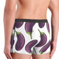 thumbnail image 4 of Men's Boxer Briefs, cool Eggplant Soft Comfy Mens Underwear Boxer Briefs Breathable With Widen Waist, 4 of 7