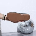 thumbnail image 5 of GERsome Sandals for Women Open Toe Slip-On Low Wedge Slides Casual Comfort Walking Sandals for Summer Beach, Size 5.5, 5 of 9