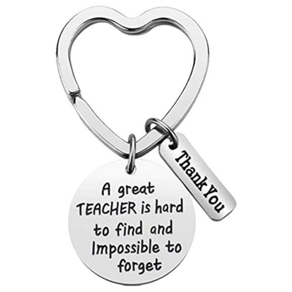 Latrodar Teacher Keychain Graduation Gifts 2021 Heart Teacher Appreciation Gift Silver up to 60% Off