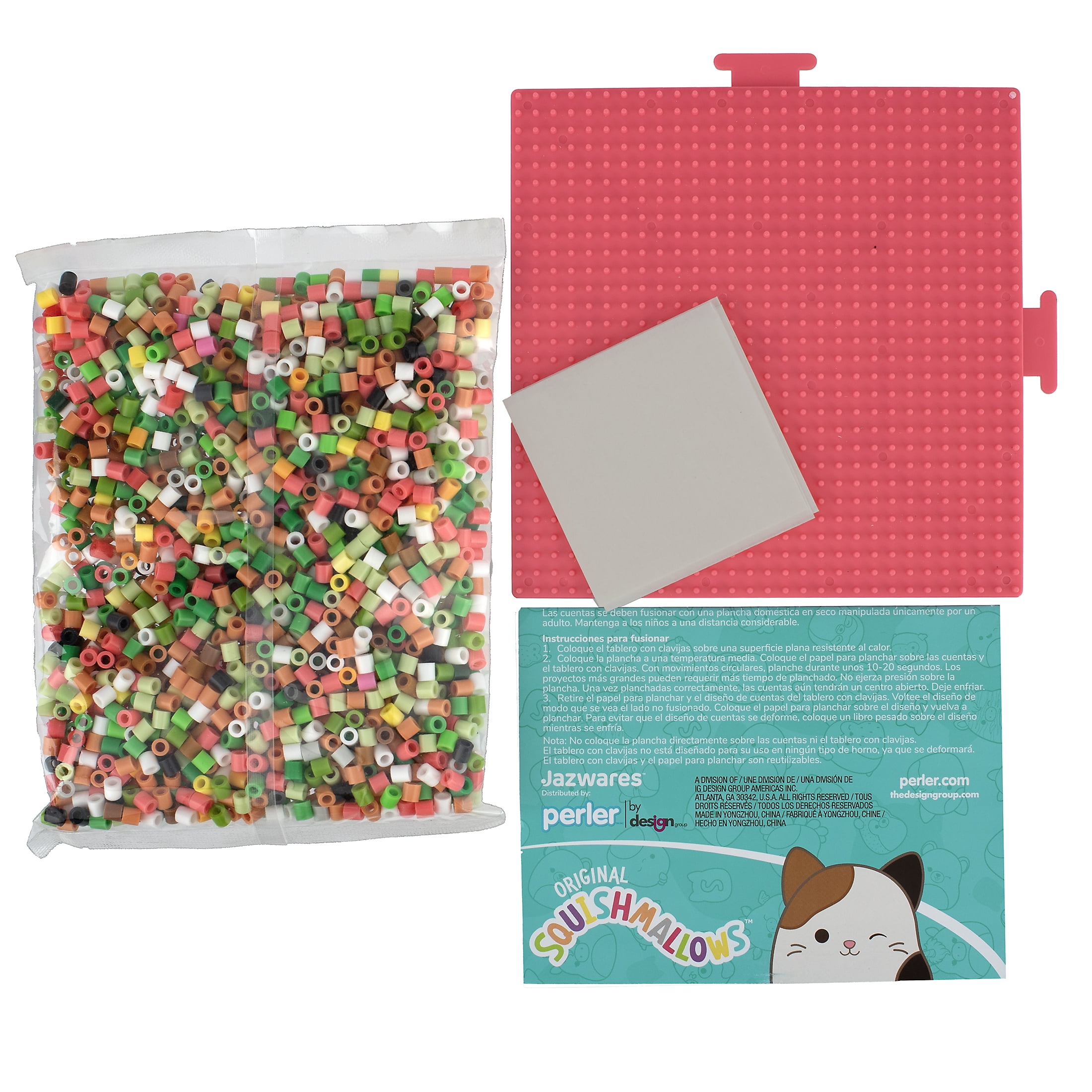 Perler Squishmallows Fused Bead Activity Kit with 3 Summer Projects, 2003 Pieces, Ages 6 and up