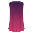 thumbnail image 5 of AherBiu Plus Size Tank Tops for Women Gradient Color Crew Neck Sleeveless Tunic Tops to Wear with Leggings, 5 of 5