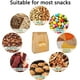 thumbnail image 4 of 50 bolsas de papel Kraft para embalaje de alimentos, bolsa de pan con ventana, bolsa de papel para pan, bolsa de papel Kraft para alimentos, para empacar bocadillos, dulces, chocolate, pan, pasteles DIYPapel ER, 4 of 5