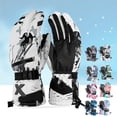 thumbnail image 2 of Waterproof Ski Gloves Winter Warm Snow Gloves High Breathable Polyester Gloves for Skiing Snowboarding Outdoor Sports, 2 of 21