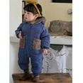 thumbnail image 7 of WOYY Baby -Lined Snowsuit Winter Bear Ears Hooded Jumpsuit Warm Romper, Sizes 2-3T, 7 of 7