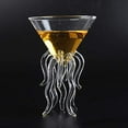 thumbnail image 3 of Octopus Martini Glass Creative Cocktail Drinkware Bar Goblet Tools (2 Transparent), 3 of 5