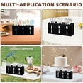 thumbnail image 7 of LZLINGMEI 1PC Acrylic Cutlery Storage Organizer,Silverware Countertop Knife Spoon and Fork Holder Kitchen,3 Section Tableware Storage Box for Cabinet Home Flatware Dining Room(Black), 7 of 7