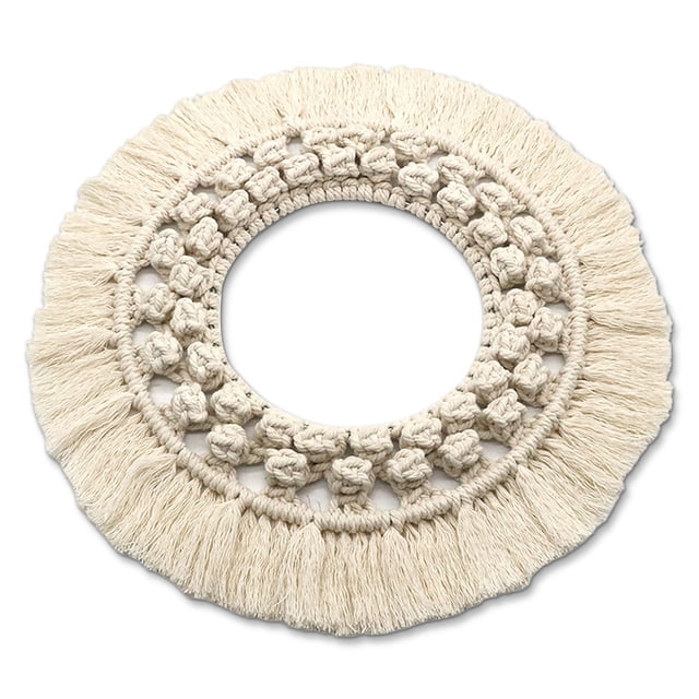 Tapiz colgante de Worallymy colgador de pared de cuerda artesanía para el hogar decoración nórdica bohemia para el hogar regalo para dormitorios apartamentos Z150C Worallymy JD735907682