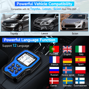 AUTOPHIX 7360 OBD2 Scanner Code Reader Full System ABS SAS TPMS DPF BMS Car Diagnostic Test Tools for Toyota