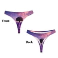 thumbnail image 3 of Fotbe Lavender Field Sunset Tanga Sin Costuras para Mujer con Estampado – Panties Invisibles, Transpirables y Cómodos para Uso Diario-3X-Large, 3 of 6