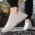 thumbnail image 5 of Men'S Breathable Knitted Mesh Slip-On Sneakers with Durable PVC Sole - Lightweight Low-Top Casual Shoes  for Running, Hiking, Gym & Outdoor Activities, Hiking Footwear, Sporty Design, Comfortable Fit, 5 of 9