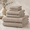 Beige, variant on Aqua 6 Piece Waffle Weave Microfiber Bath Towel Set