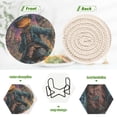 thumbnail image 4 of WOBOGO Pumpkin Man Coil Coasters Set of 6 Minimalist Cotton Woven 3.94 inch Non-Slip Insulated and Absorbent Home Accessories., 4 of 7