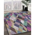 thumbnail image 3 of Ahgly Company Machine Washable Indoor Rectangle Transitional Dark Goldray Area Rugs, 2' x 3', 3 of 7