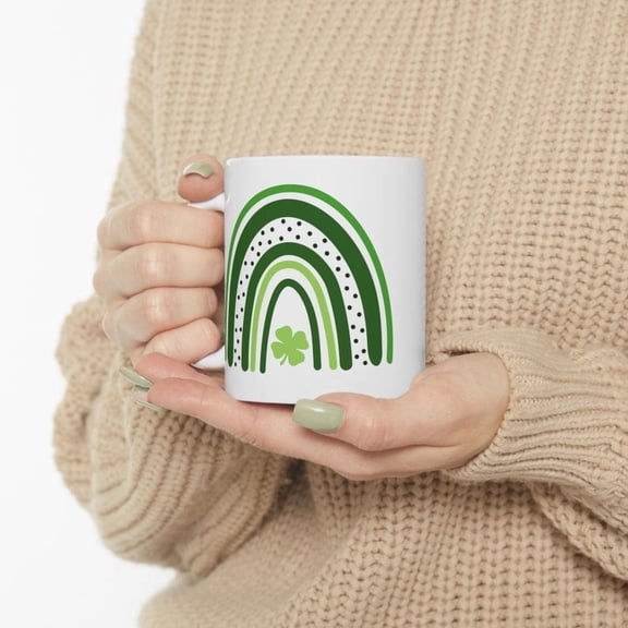 Green RainB1Ow Coffee Mug St. Patrick's Day Ceramic Mug