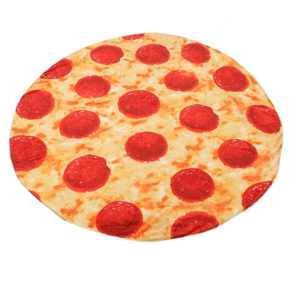 Divertida manta de pizza de franela,Manta de pizza para adultos cómoda manta de franela linda manta de respuesta rápida