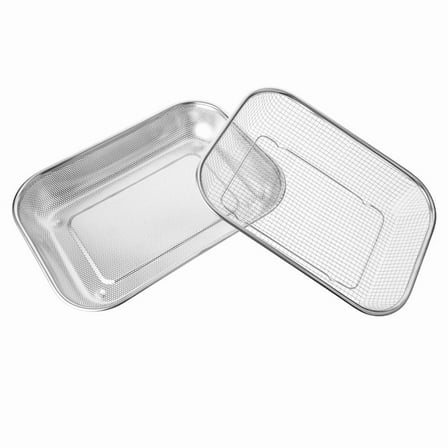 2 Pcs Soil Sifters, Soil Strainers for Gardening Garden Compost Sieves with 1/4 Inch & 1/12 Inch Mesh Screen,2 * Gardening Garden,Silver