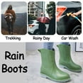 thumbnail image 5 of AUXDIQ Wellington Boots Women Mid-calf Wellies Waterproof Rain Boots Outdoor Garden Shoes, 5 of 6