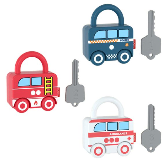 Kids Early Learning Locks Toys with Keys Numbers Matching Locks Educational Unlocking Toys for Boys Girls