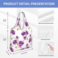 thumbnail image 3 of Vsdgher Orchids Flowers Print canvas Tote Bag, Lightweight Cloth Bags, Suitable for shopping, groceries, travel, 3 of 4