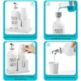 thumbnail image 4 of Dispensador de enjuague bucal Bivclaz Glass 500 ml con portavasos blanco, 4 of 7