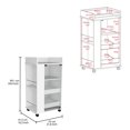 thumbnail image 3 of White Engineered Wood - Central Glass Door Storage - Party and Gathering - Keep Bottles Organized, 3 of 4