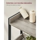 thumbnail image 4 of VASAGLE Estantería de Inodoro con 3 Estantes, Estante de Baño, Ahorro de Espacio, Soporte de Lavadora, Montaje Fácil, Estilo Industrial, Greige y Negro, 4 of 5