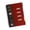 Red, variant on Cozival 5-Subject Spiral Notebook, A5 College Ruled 240 Pages with Color Dividers and Plastic Cover, for Office and Home, Brown