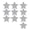 White, variant on ROZYARD Reflective Star Stickers for Car Exterior Decoration Enhancing Nighttime Safety