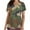 H821004-Army Green, variant on SwiftWear Tactical Scrubs Top for Women Camo Work Scrub Nursing Uniform Short Sleeve V Nek Holiday Shirts XL
