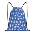 thumbnail image 1 of Saiise Cute Shark Pattern Sports Drawstring Backpack - String Swim Gym Bag with Wet Proof Pocket for Women&Men-Small, 1 of 6
