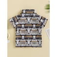 thumbnail image 4 of Bagilaanoe Toddler Baby Boy Summer T-shirt Geometric Printed Short Sleeve Shirt 3M 6M 12M 18M 24M 3T Kids Casual Tops, 4 of 8